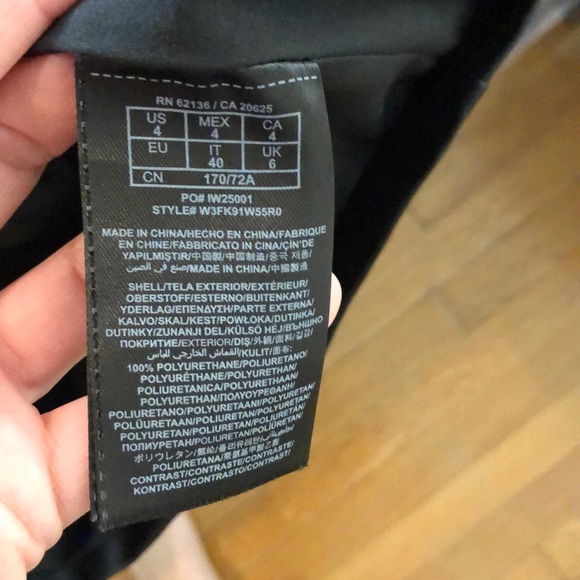 Guess Faux Leather and Lace Fitted Dress - Picture 6 of 6